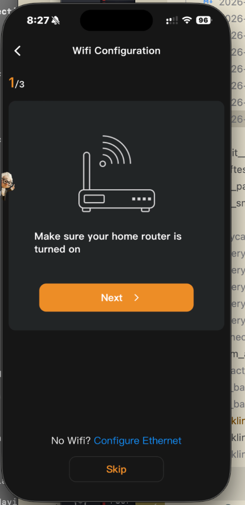 Step 1 — Router check