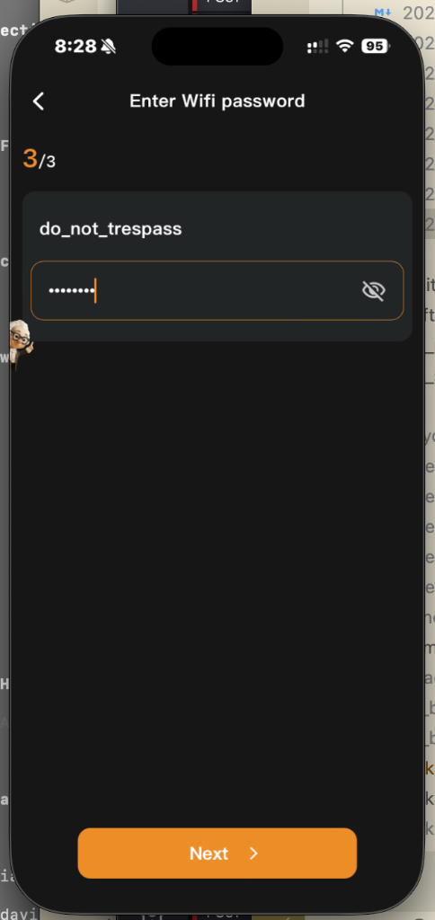 Step 3 — Enter password
