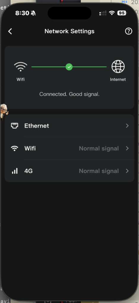 WiFi connected