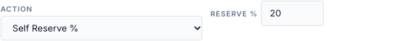 Reserve % field