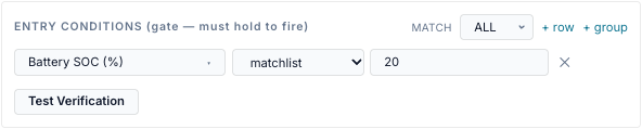 matchlist with a text list
