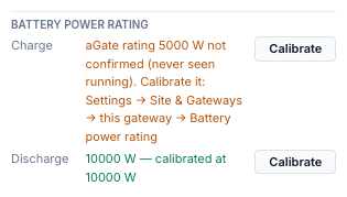 Battery power rating