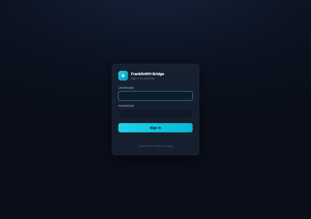 Sign-in page