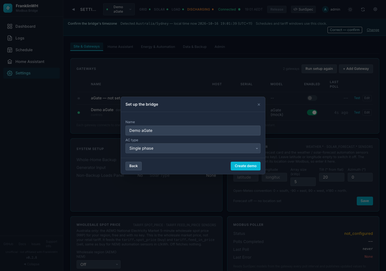 Create the demo